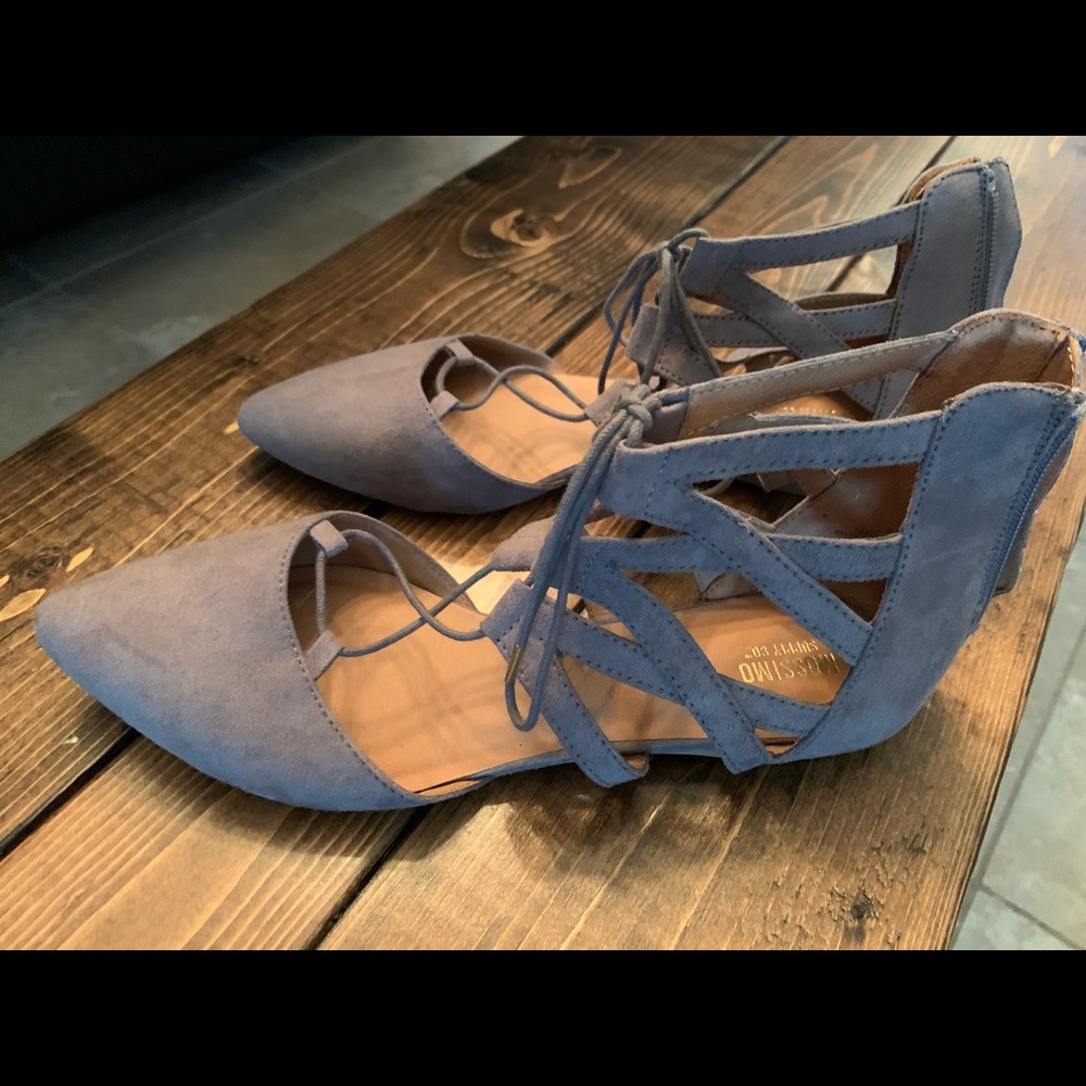 Mossimo suede flats ankle
